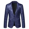 Costumes pour hommes printemps et automne jolie pochette veste costume fête haut de gamme mode luxe rouge Floral Blazers affaires