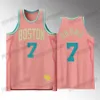Bostons 2023-24 Pink Basketball Jersey Jayson 0 Tatum 7 Brown Grant T Celtices 12 Williams Robert 44 Williams III Marcus