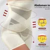 Damen Shapers Frauen Hohe Taille Trainer Sexy Body Shaper Höschen Bauch Bauch Kontrolle Korsett Bauch Abnehmen Shapewear Gekreuzte Gürtel Unterwäsche 230726