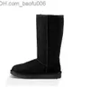 Boots New Women's Fashion Snow Boots Genuine cow Leather Suede Winter Boot Fur Warm Women Boot Shoes US 4-US 14 Z230726