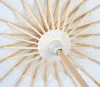 Bride Fans Wedding Parasols White Paper Umbrella Wooden Handle Japanese Chinese Craft 60cm Diameter Umbrellas s