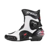 Botas de motocicleta de proteção de articulação do tornozelo Pro-Biker SPEED botas para motos de corrida Motocross Boots PRETO VERMELHO BRANCO2557