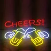 T85966 New Tat tire Neon Beer Sign Bar Sign Real Glass Neon Light Beer Sign 17 14 inches213o