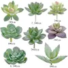 Faux Floral Verdure 16 pcs Artificielle Succulentes Flocage Plantes Sans Pot Mini Faux Plantes Succulentes Plante Lotus Paysage Décoratif Jardin Arranger Décor 230725