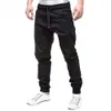 Calças de moletom masculinas masculinas Drstring Calças casuais elásticas Jogging esportivas sólidas com bolsos largos Jeans Hombre Calças 210318 L230726