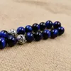 Bangle Natural blue tiger eye Tasbih Muslim Man bracelets Gift Eid misbaha accessories 33 66 99 prayer beads gemstone islamic rosary 230726