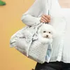 Siedzisko samochodu dla psów Luksusowe koty przewoźnika szczeniaka torby na ramię na zewnątrz Podróż moda w torbie z zwierzakiem