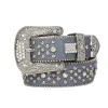 Designer Ceinture Simon Ceintures pour Hommes Femmes Ceinture en diamant brillant Noir sur Noir Bleu blanc multicolore avec des strass bling comme cadeau ceinture ceinture de mode