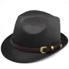 Bérets hommes femmes Fedora chapeaux Trilby casquettes Jazz Sunhat classique rétro fête Street Style extérieur voyage hiver taille US 7 1/8 UK M