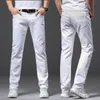 Herren Jeans Brother Wang Männer Weiß Mode Lässig Klassischen Stil Slim Fit Weiche Hosen Männliche Marke Advanced Stretch Hosen 230725