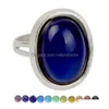 Pierścienie opaski Pierścień retro Pierścień Pierścienia Zmiana Kolor Woda Drop Heart Mode Kobiet Modna biżuteria Will i Sandy Gift D DHB85