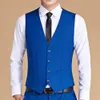 Mannen Vesten Vest Mannen Mode Toevallige Hoge Kwaliteit Effen Kleur Single Breasted Slanke Grote Maat Business Vest Mannen 230725