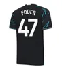 Rozmiar 16-4xl 23 24 Haaland piłka nożna Grealish Sterling Mans Cities MAHREZ Fani de Bruyne Foden 2023 2024 Tops Football Tops Sets Kit Kit Kit Sets