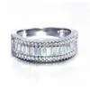 Cluster Rings Fl Square Diamond Ring Engagement For Women Fashion Jewelry 080513 Drop Delivery Dhadf
