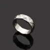 Luxe Merk 10mm Brede CC Ring Mode ruit Designer Diamanten Ring voor Vrouwen Klassieke Paar trouwring 316L Rvs Sieraden