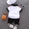 Kläder set diimuu sommar baby pojkar kläder set tee t-shirt korta byxor casual bomull barn flickor kläder kostymer 1-4 år barn bär 230725