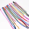 Bangle Fashion 50pcs Lots Multicolor Braccialetti con polsini etnici Corda intrecciata Amanti dell'amicizia Gioielli Braccialetto per uomo Donna 230726