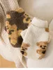 Dog Apparel Winter Thickened Warm Bear Lamb Fur Stand Collar Cardigan Fluffy Jacket Cat Two-Legged Cotton-Padded Clothes Pet