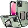 Rugged Defender Kickstand Telefoonhoesjes voor Motorola Moto G Power 5G 2023 Stylus Edge Plus Militaire Beschermende Magnetische Autohouder Cover met Ringbeugel Groen