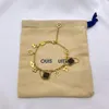 Classici Designer Bracciale Catena da donna Marca Bracciale non sbiadito Logo corretto Alta placcatura in oro 18 carati Gioielli d'amore di qualità Gioielli con bracciale a catena di lusso