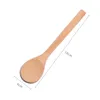 Wooden Spoon Tea Spoons Tableware Condiment Coffee Dishes Spoons for Serving Cooking Tools Home Kitchen Utensils