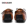 Elbise Ayakkabı DeKabr Loafers Erkekler Bahar Clasicc Vintage Comfy Düz Moccasin Moda Slipon Boat Sıradan 230726