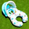 Toy Tents Mother Baby Double Swimming Float Ring Kids Children Inflatable Swim Circle With Sunshade Seat Rings 230726