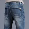 Mäns Skinny Grey Jeans Fashion Casual Elastic Cotton Slim Korea Blue Biker Pencil Denim Trousers Male Hip Hop Brand Clothing 230316 L230726