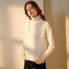 Maglioni da donna Maglione dolcevita di alta qualità Pullover spesso invernale da donna Top lavorato a maglia solido per l'autunno femminile