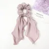 Scrunchies Big Bowknot Pferdeschwanz Halter Doppelschicht Stirnband Spitze Langes Band Krawatten Seile Haarbänder Frauen Elastische Kopfbedeckung Zubehör ZZ