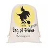 Hot Halloween Candy Bag Gift Sack Treat or Trick Pumpkin Imprimé Toile Big Bags Halloween Christmas Party Festival Sacs à cordon