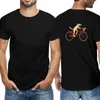 Men's Polos Dog And Squirrel Are Friends Whimsical Animal Art Riding A Bicycle T-Shirt Blouse Men Long Sleeve T Shirts
