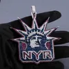 10k Gold Diamond Pure Luxury Custom Staty of Liberty Moissanite Pendant Hip Hop Jewelry Pendant