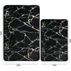 Carpet Inyahome Marble Bathroom Carpet Fat Free Black Gold Bathroom Mat Super Soft Bathroom Mat Used for Bathroom Floor Mats Carpet 230726