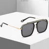 Occhiali da sole 2023 Vintage For Men Retro Anti Glare Driving Occhiali da sole Moda maschile Square Shades UV400 Zonnebril Heren