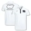T-shirt F1 Nowa T-shirt z drużyny Formuły 1 Krótkie rękawowe wyścigowe letnie koszulki na szyję na szyję sportowe suche oddychające koszulki polo 2374
