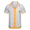 Chemises décontractées pour hommes Chemise de créateur Chemises boutonnées pour hommes chemise de bowling imprimée Hawaii Chemises décontractées à manches courtes