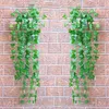 Decorative Flowers 90cm Artificial Plants Green Vine Leaves Fake Wall Hanging DIY Home Garden Ornaments House Yard Balcony Decoration