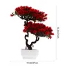 Fiori decorativi Japandi Decor Foglia Simulazione Ornamento Bonsai Ornamento in vaso di plastica Falso