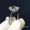 Radiant Cut 3ct Lab Diamond Ring 925 sterling silver Bijou Engagement Wedding band Rings for Women Bridal Party Jewelry285y