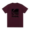 T-shirts pour hommes Kodak Pography Logo Vintage T-shirt Corée Caméra Film Rétro Coton Hommes Chemise Tee Tshirt Femmes Tops