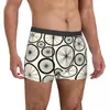 Cuecas masculinas retrô roda de bicicleta boxer shorts cueca respirável masculino engraçado S-XXL