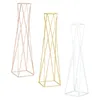 Vases vägguide Flower Stands 27.56 "Tall Decorations Geometric Vase for Celebration Ceremonies Events Reception Festival