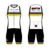 Cykeltröja sätter 70 3 trisuit World Triathlon Skinsuit Clothing Jumpsuit Swimming Running Wetsuit Competition Apparel 230725