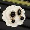 designer Orecchini a bottone Gioielli firmati Moda orecchino a cerchio in oro per le donne Borchie con diamanti Fidanzamento per la festa nuziale