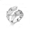 Band Rings Angel Wing Feather Ring Wrap Hip Hop Stainless Steel For Women Men Fashion Fine Jewelry Will And Sandy Drop Delivery Dhags