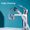 Bathroom Sink Faucets Universal 1080 Rotation Extender Faucet 2 Function Sprayer Head Replacement Swivel Robotic Arm 230726