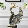装飾的なオブジェクト図形孔雀のダンサー図形樹脂ハンドカルフスダンシングガール彫像ホームデコレーションオリジナルデザインオフィス230725のオリジナルデザイン