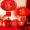 Autres fournitures de fête d'événement Lanterne de l'année chinoise Lanternes duveteuses rouges Lanternes de protection solaire imperméables Bonne fortune Lanterne pendante du festival du printemps 230725