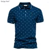 Herrpolos France Polo-skjortor för Hawaii Summer Collection Anti-Pilling och Anti-Shrunk Man Cotton Horse Design